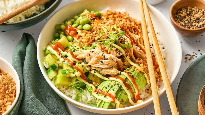 Crispy Rice Sushi Bowl